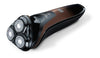 Rotary Shaver. 3 spring loaded dual-ring shaver head. Additional 2-in-1 beard styler - HR 8000